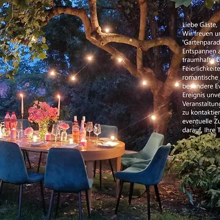 Gartenparadies Fereinhaus Fur Entspannung Oder Feierlichkeit